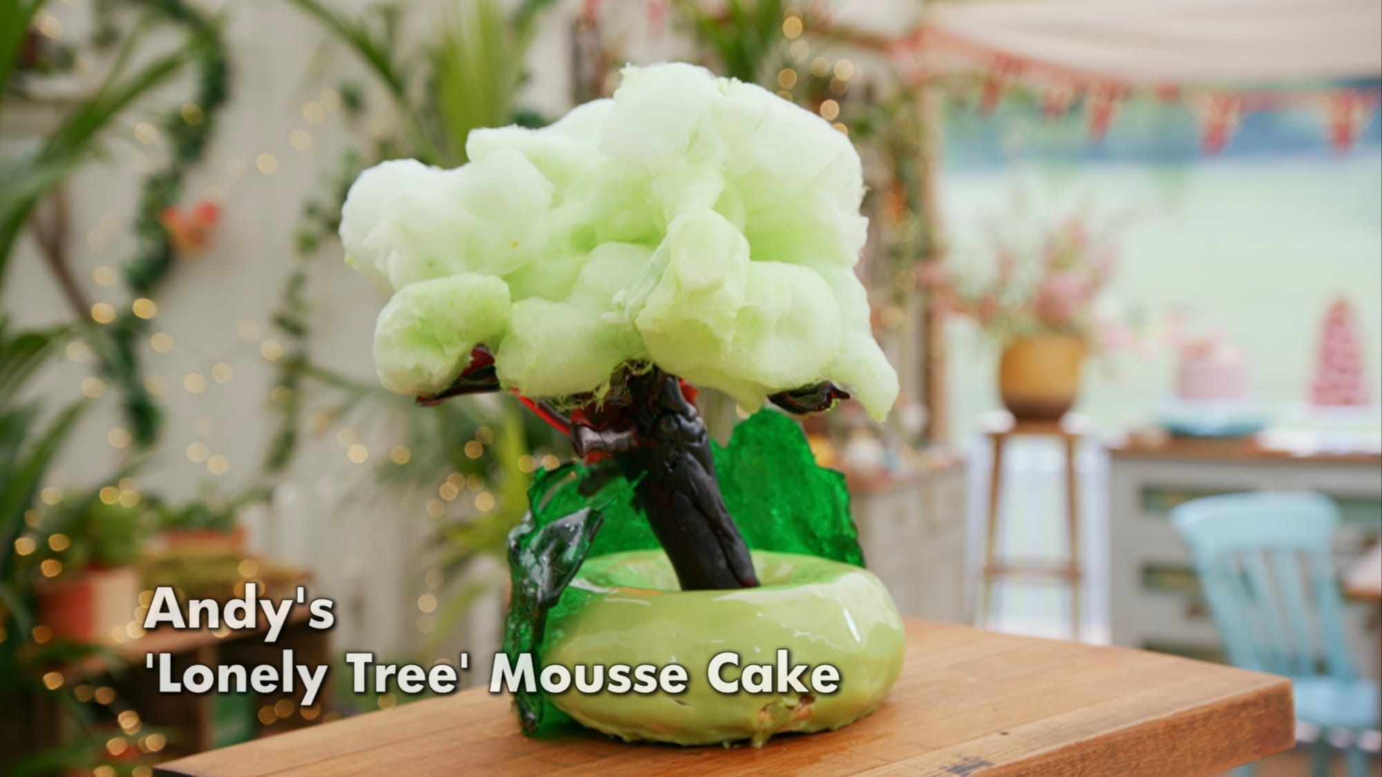 Andy’s ‘Lonely Tree’ Cake Showstopper from 'The Great British Baking Show's Season 15 Caramel Week