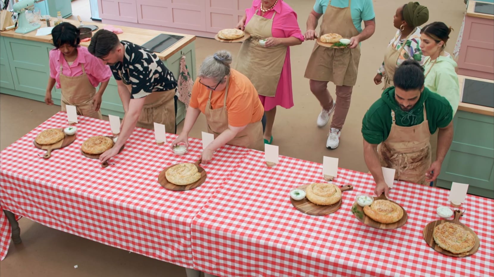 The Spanakopita Technical Challenge from 'The Great British Baking Show's Season 15 Pastry Week&nbsp;