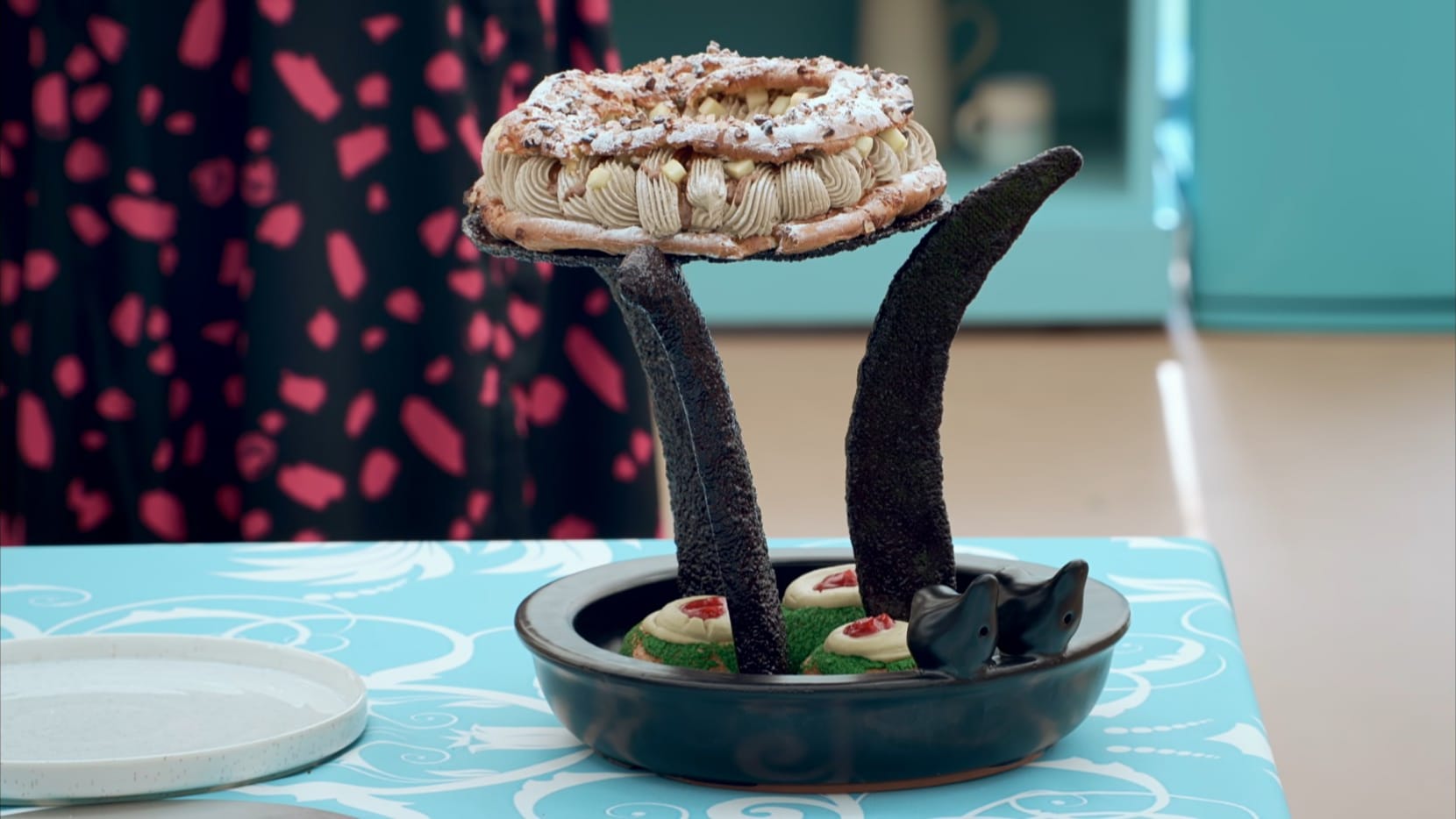 Dylan’s ‘Contrasts of Tea’ Showstopper from 'The Great British Baking Show's Season 15 Pastry Week&nbsp;