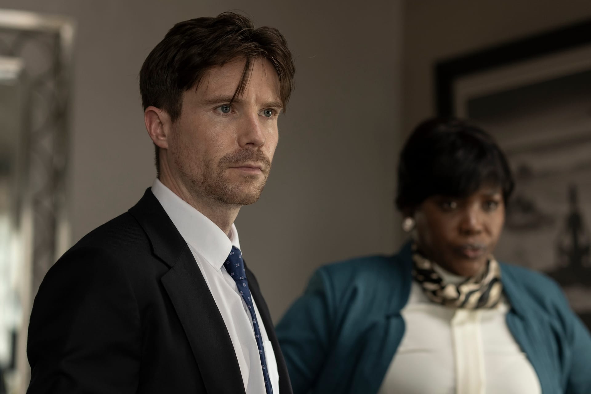 Joe Dempsie as DC Luke Holborn in 'Get Millie Black' Season 1&nbsp;