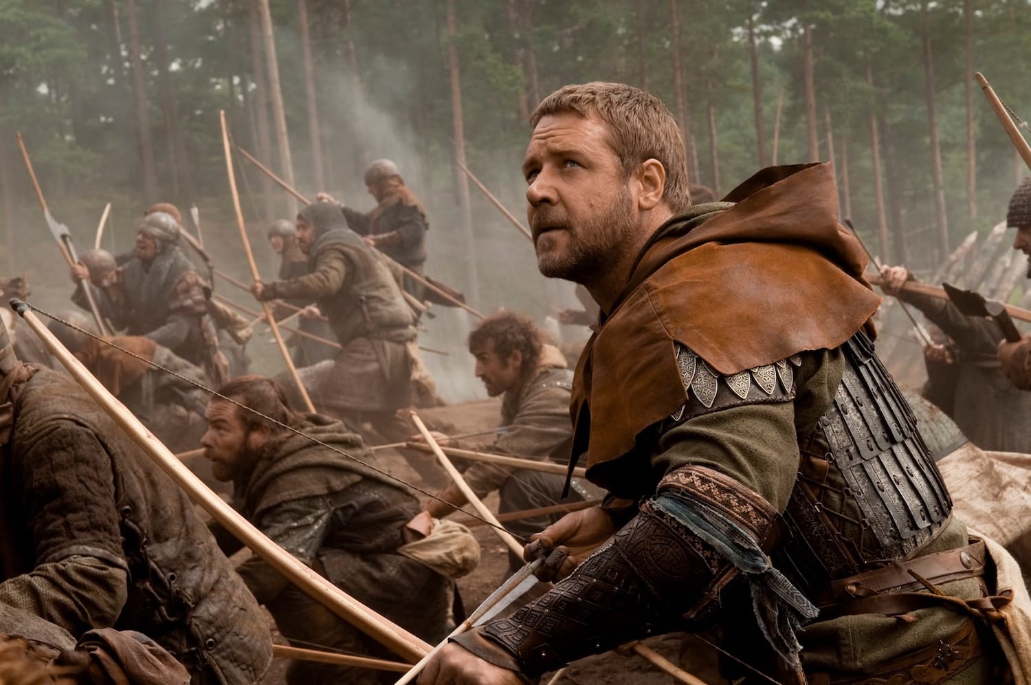 Russell Crowe in the 2010 adaptation of "Robin Hood"