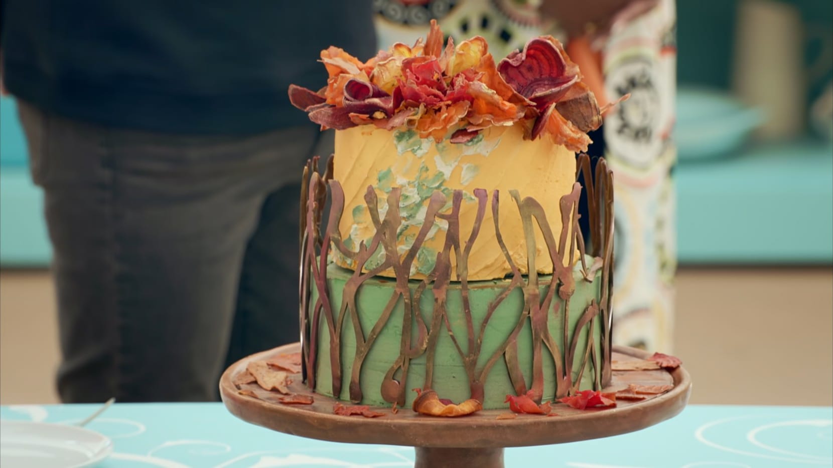 Sumayah’s ‘Autumn Leaves’ Showstopper from 'The Great British Baking Show's Season 15 Autumn Week