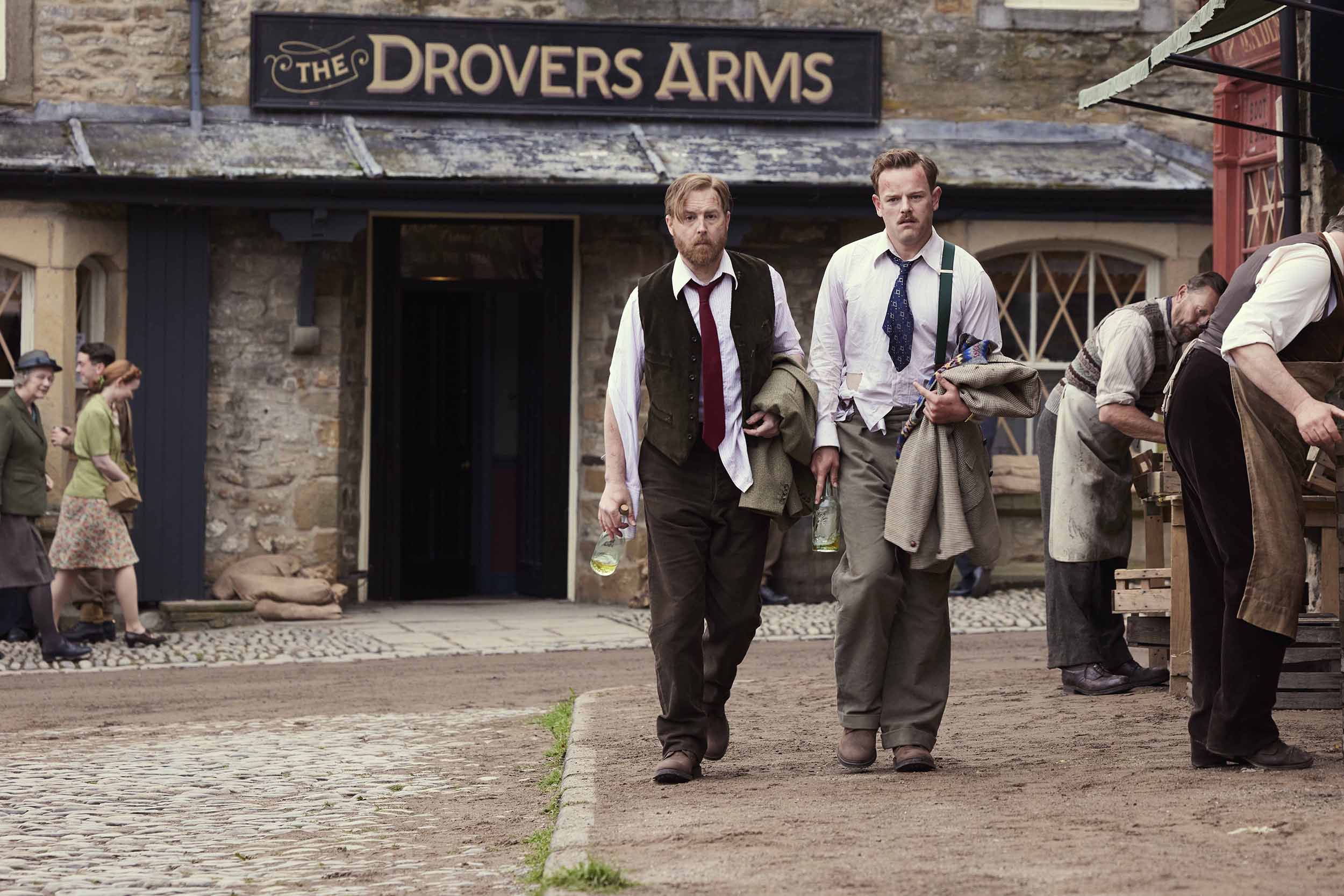 Samuel West &amp; Callum Woodhouse as the Brothers Farnon in 'All Creatures Great &amp; Small' Season 5