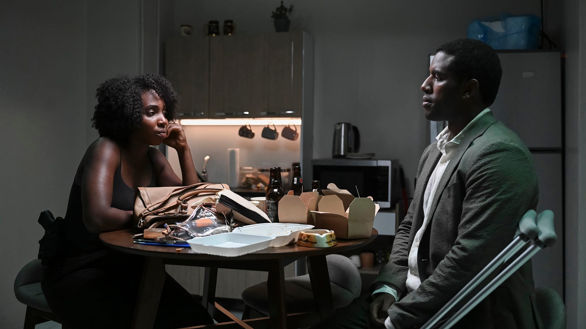 Tamara Lawrance as Millie, Gershwyn Eustache as Curtis in 'Get Millie Black' Season 1