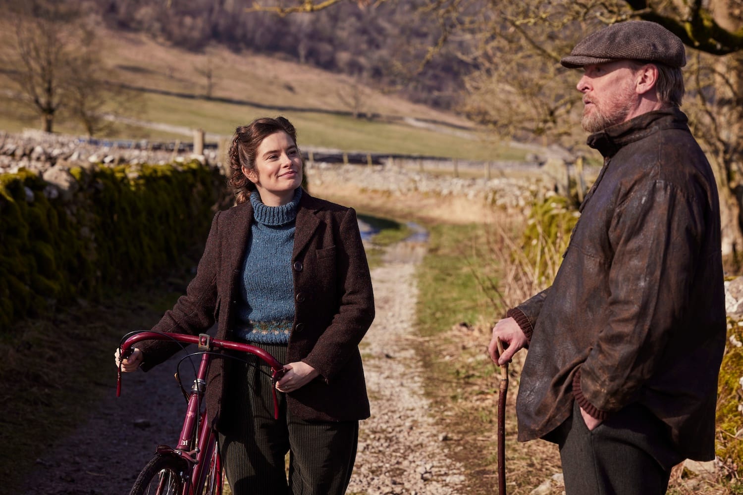 Helen Herriot (Rachel Shenton) and Richard Alderson (Tony Pitts).