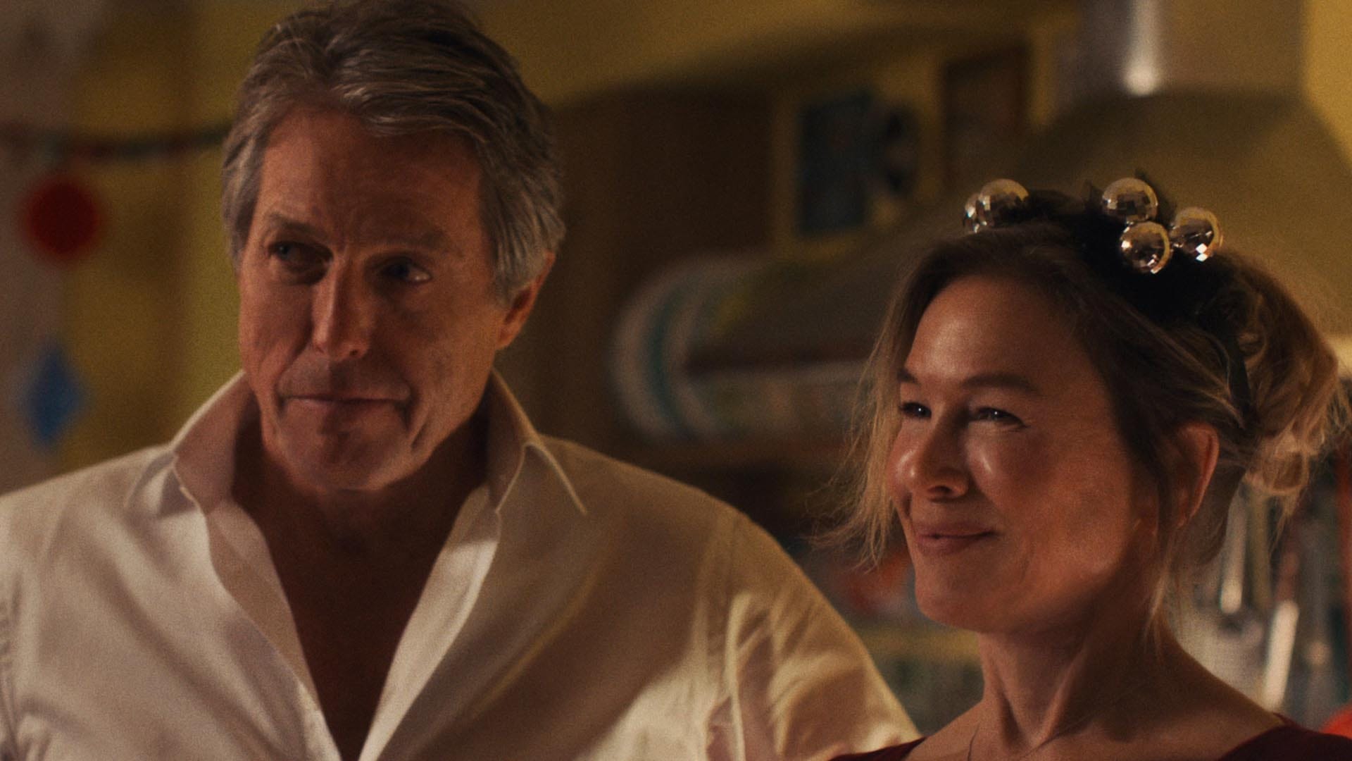 Hugh Grant as Daniel, Renée Zellweger as Bridget in 'Bridget Jones: Mad About the Boy' 