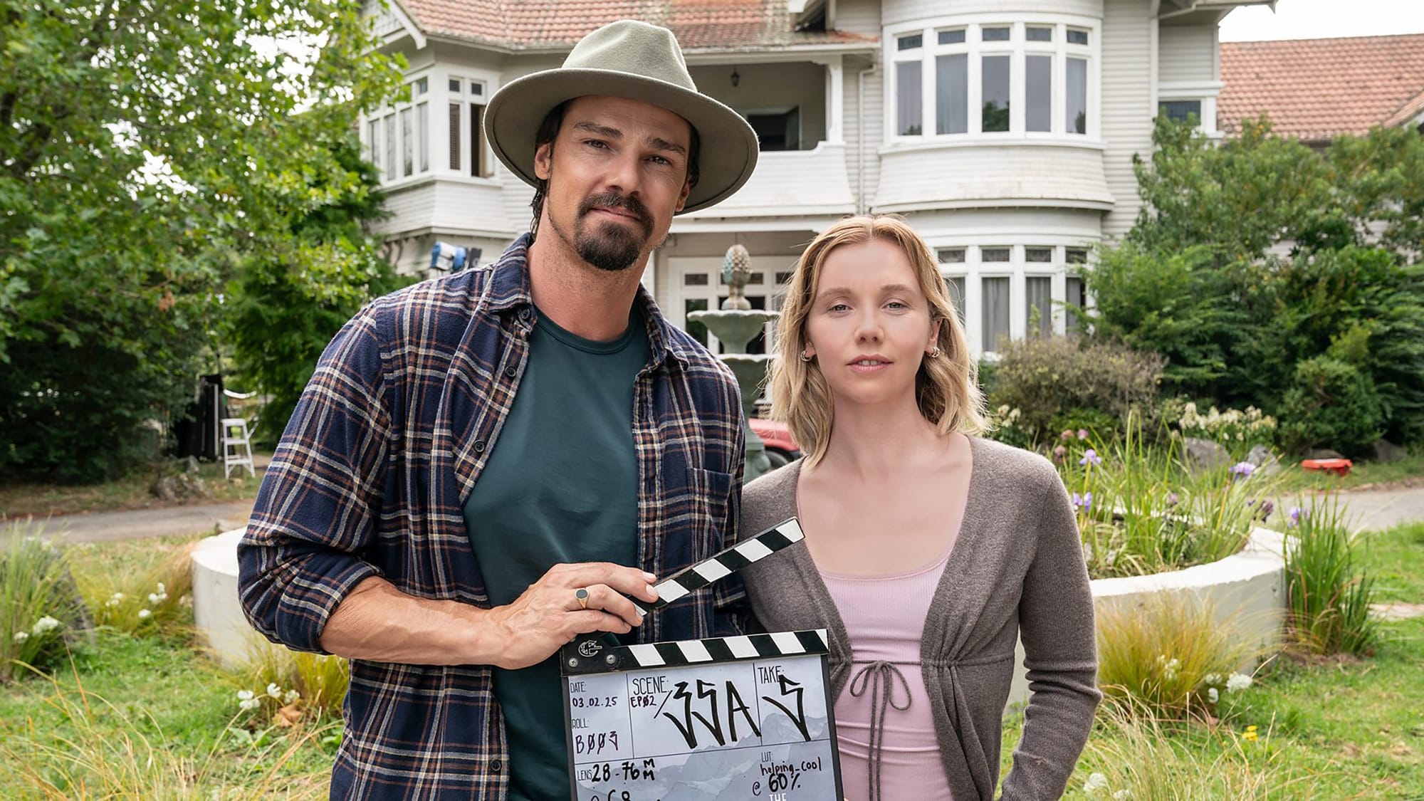 Jay Ryan and Lauren Lyle mark the start of filming for 'The Ridge'