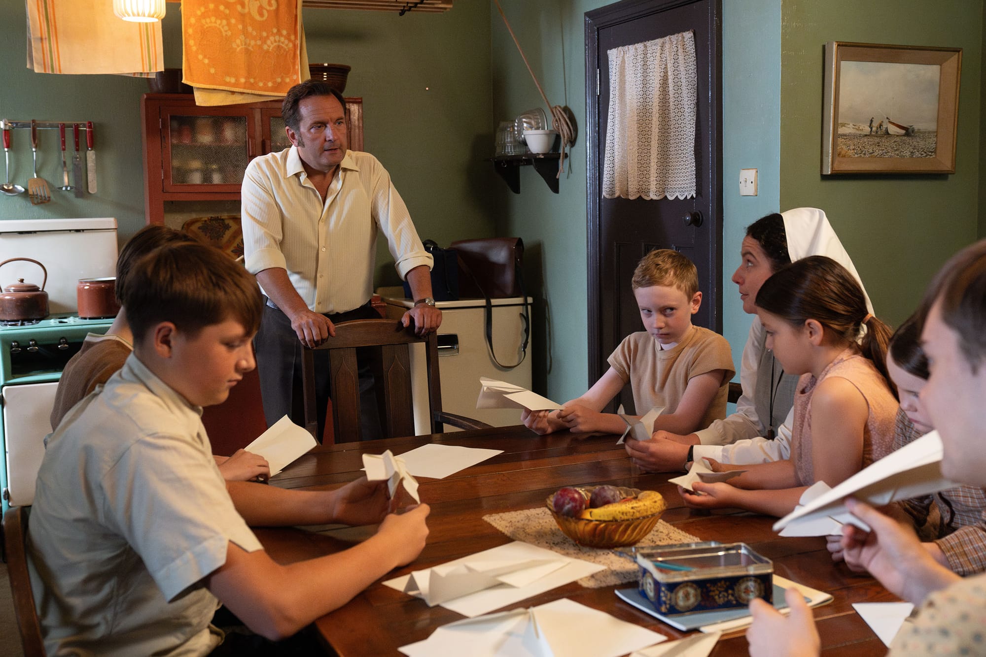 Joel Beckett as Jimmy Wrigley and Molly Vevers as Sister Catherine in 'Call the Midwife' Season 14