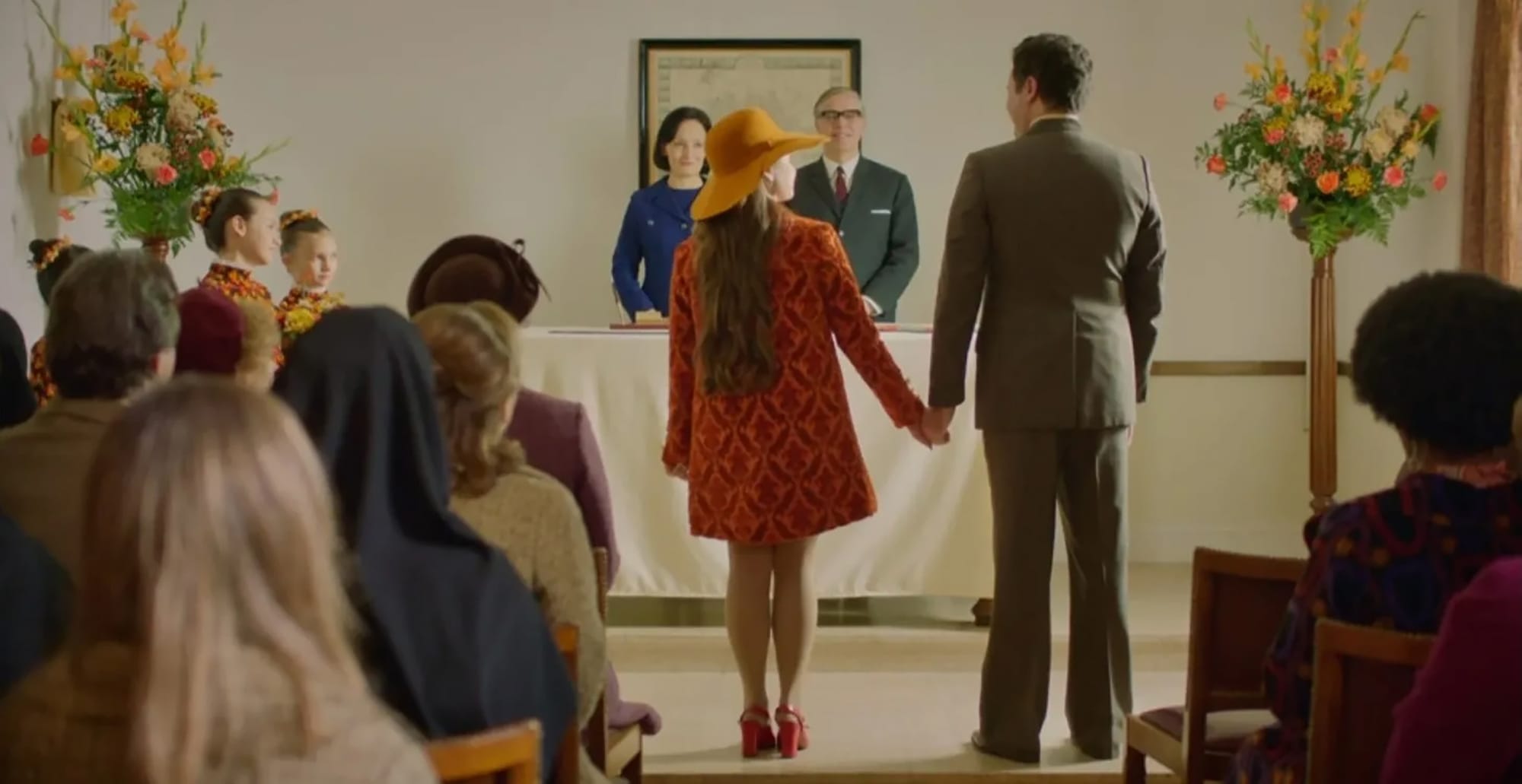 Conor O'Donnell and Megan Cusack in 'Call the Midwife' Season 14