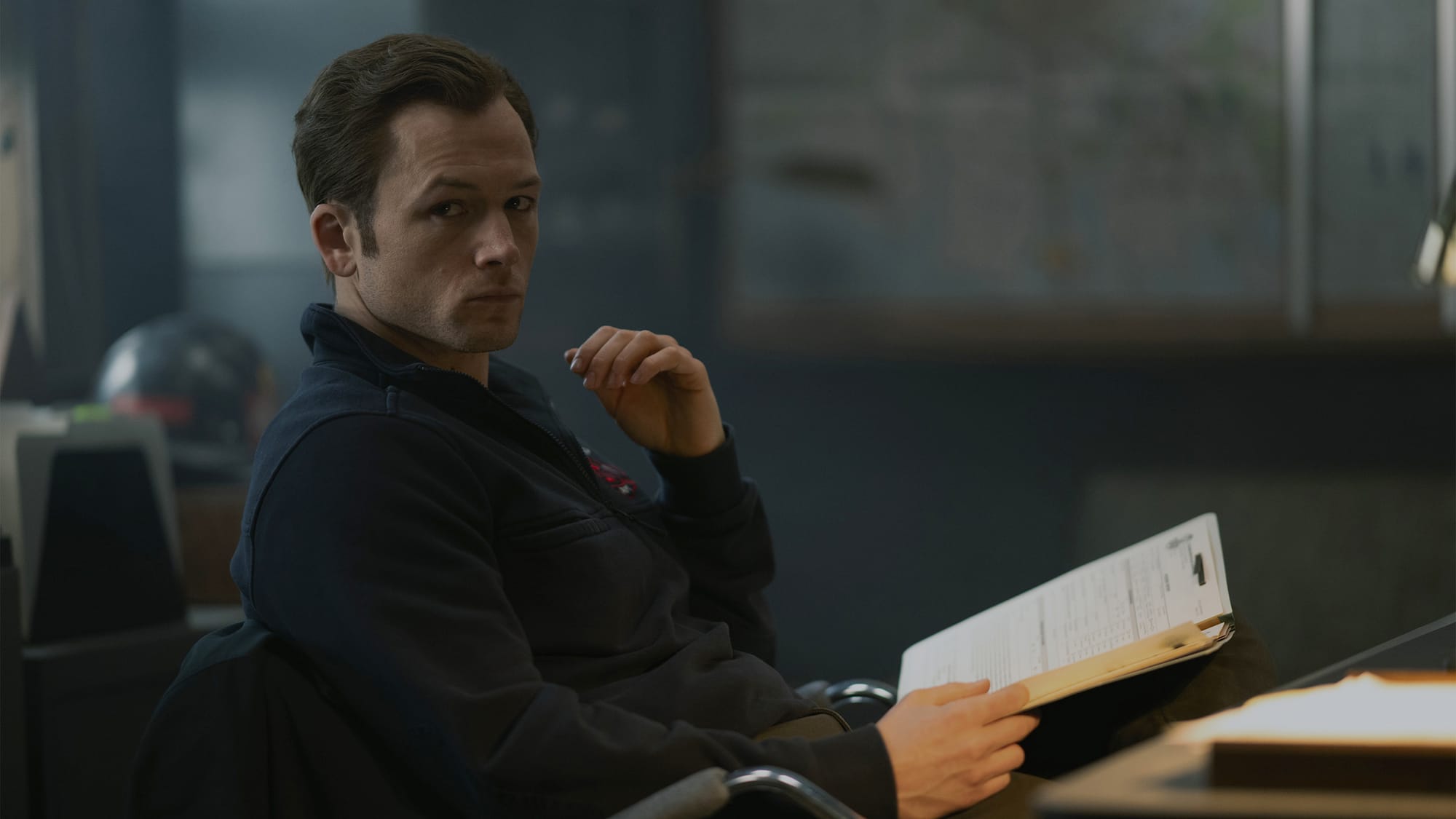 Taron Egerton as Dave Gudsen in 'Smoke'