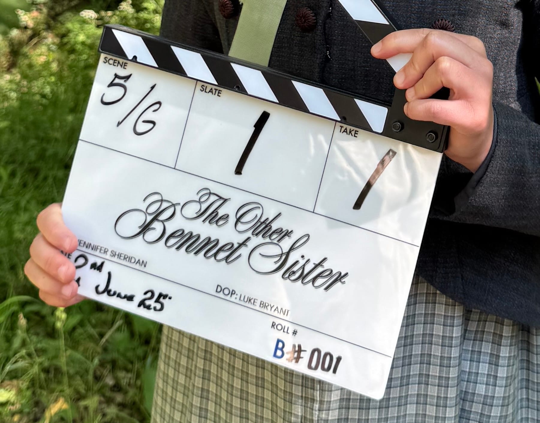 The Other Bennet Sister Clapperboard
