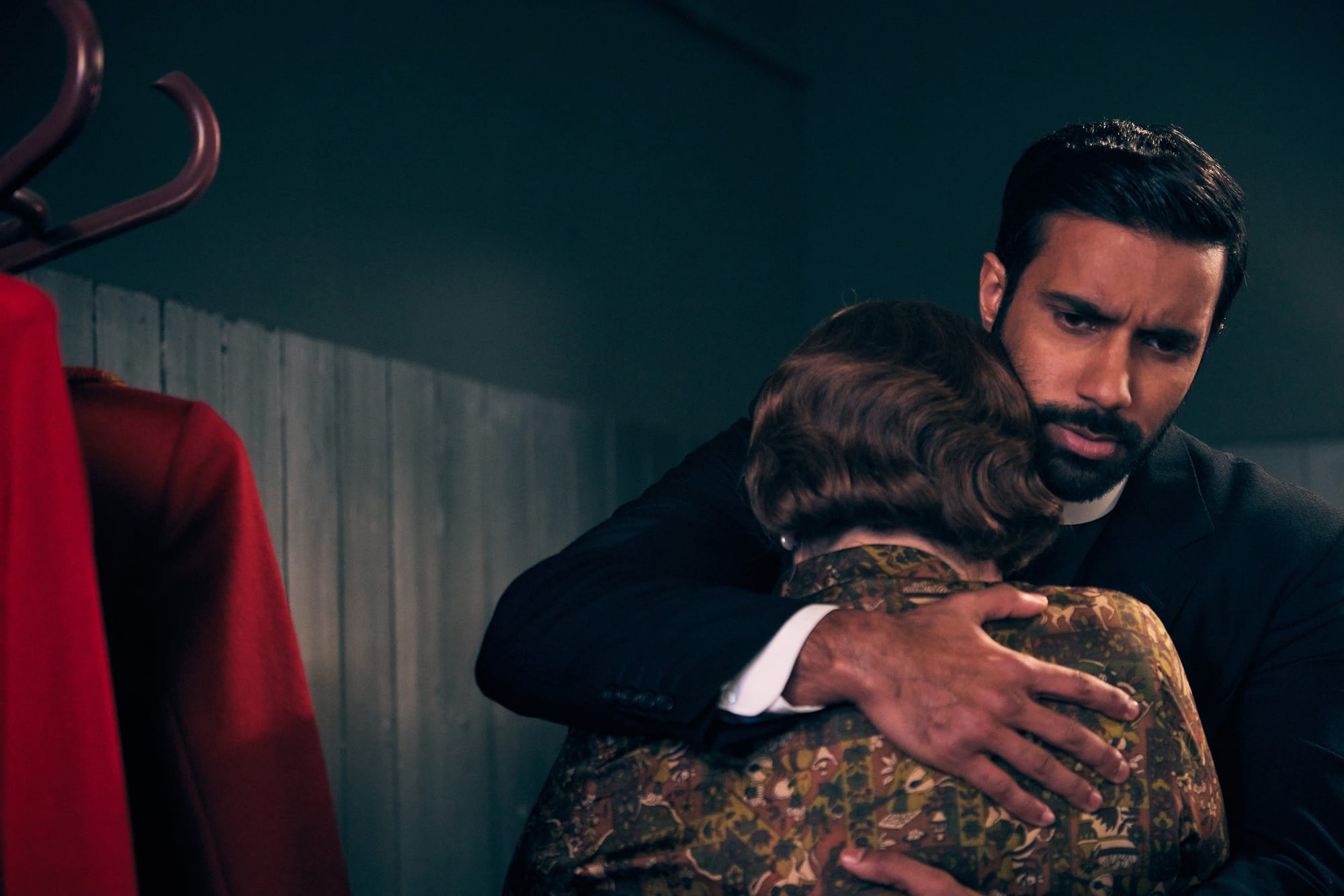 Tessa Peake-Jones and Rishi Nair in 'Grantchester' Season 10