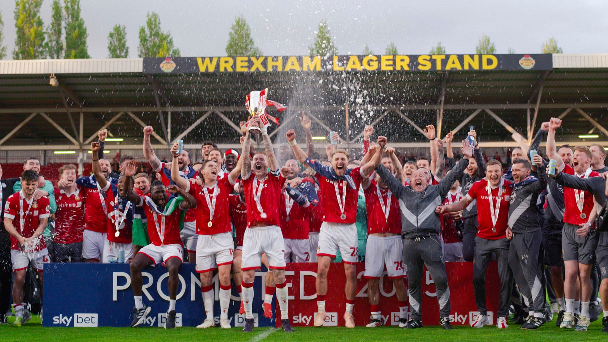 The Team Promotion Celebration in 'Welcome to Wrexham' Season 4