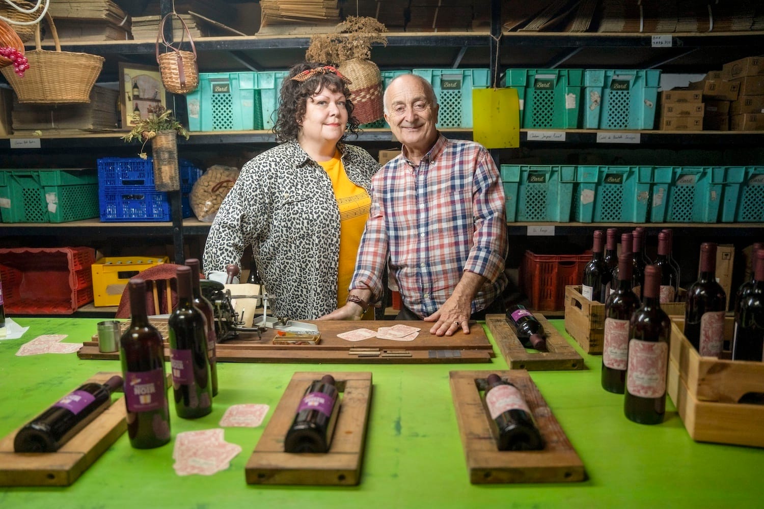 Patrick (Tony Robinson) and Gloria Beauvillier (Sue Vincent).