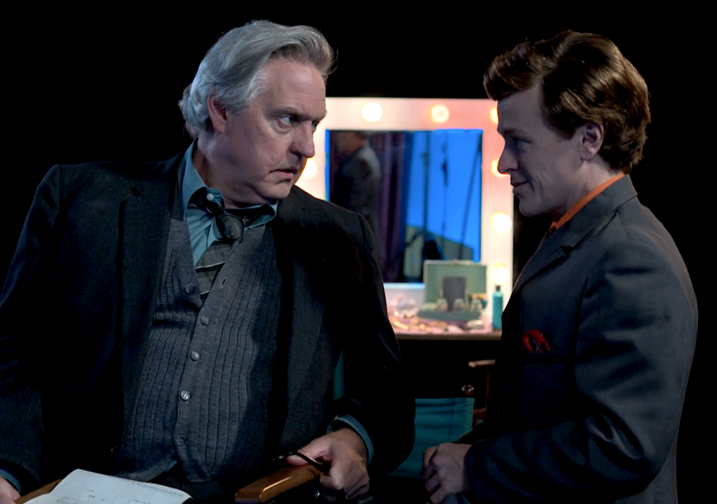 Giles Penistone (Bob Barrett) and Freddie Fuller (Jonny Weldon).