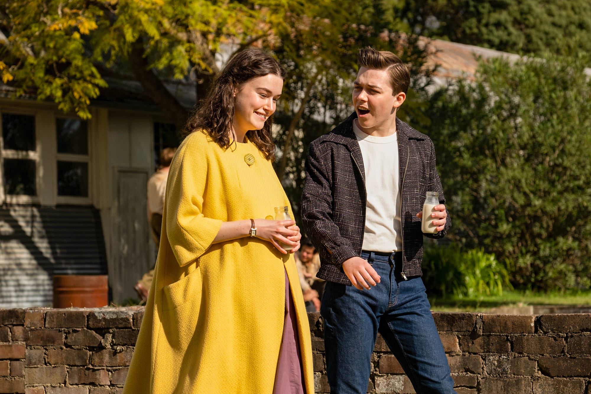 Haddie Hook and Declan Coyle in 'Ten Pound Poms' Season 1