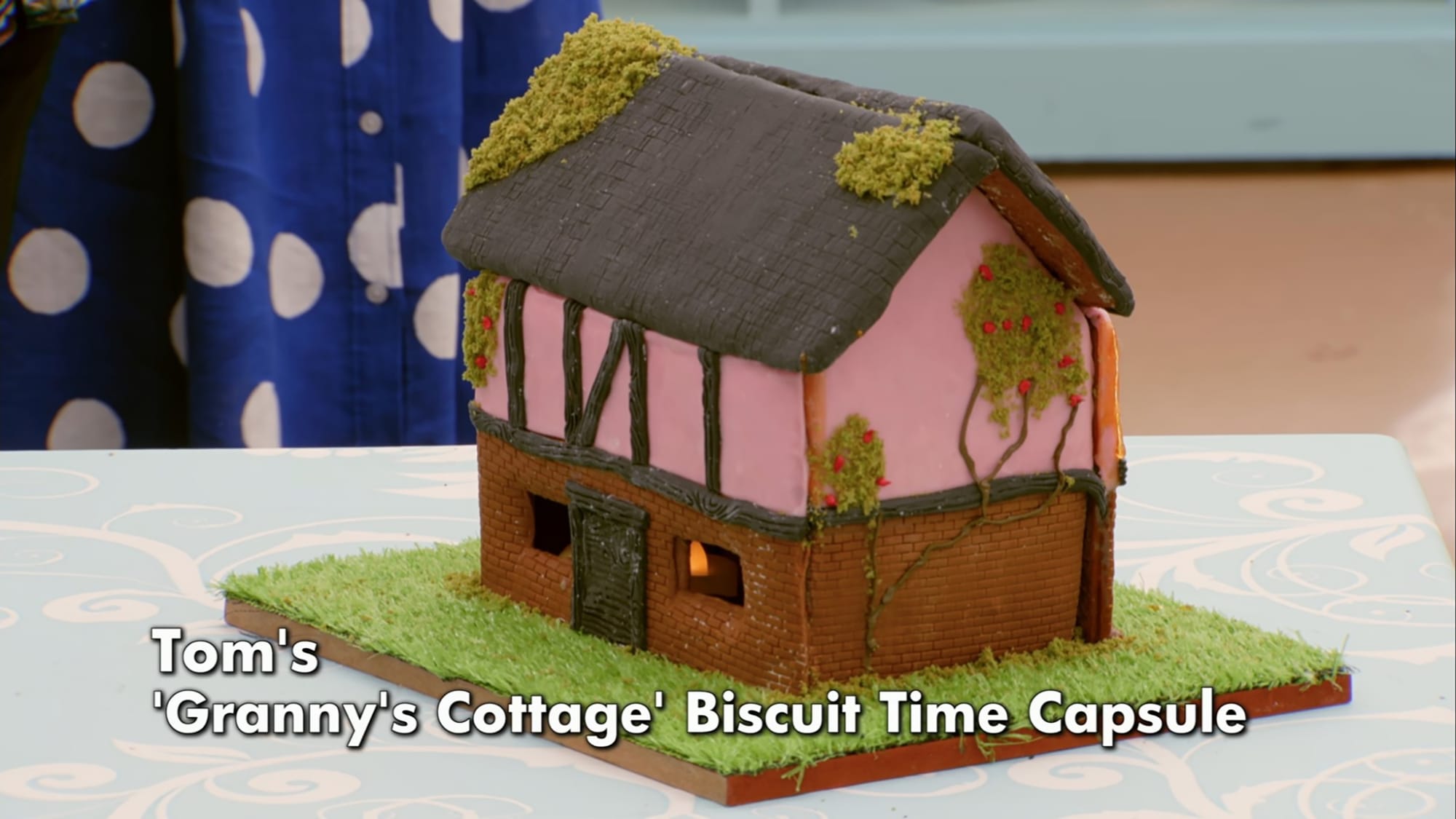 Tom's Granny's Cottage Showstopper from The Great British Baking Show Season 16's Biscuit Week