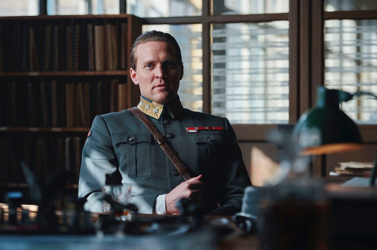 Tobias Santelmann as Crown Prince Olav in 'Atlantic Crossing'