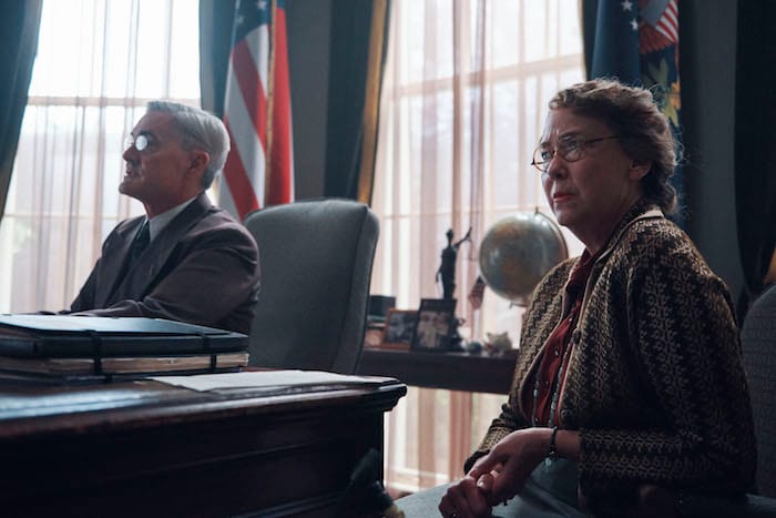 Kyle MacLachlan as President Franklin D. Roosevelt and Harriet Sansom Harris as Eleanor Roosevelt in 'Atlantic Crossing'&nbsp;