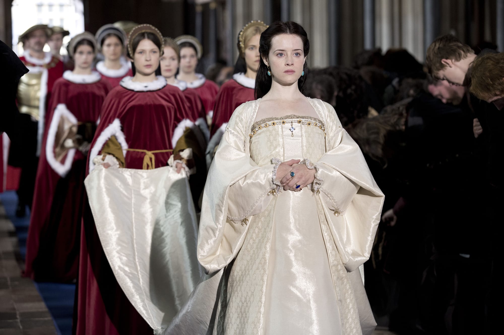 Claire Foy as Anne Boleyn in 'Wolf Hall' Season 1