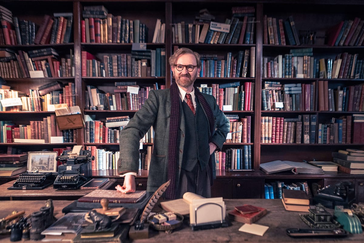 Mark Gatiss as Gabriel Book in 'Bookish' Season 1 