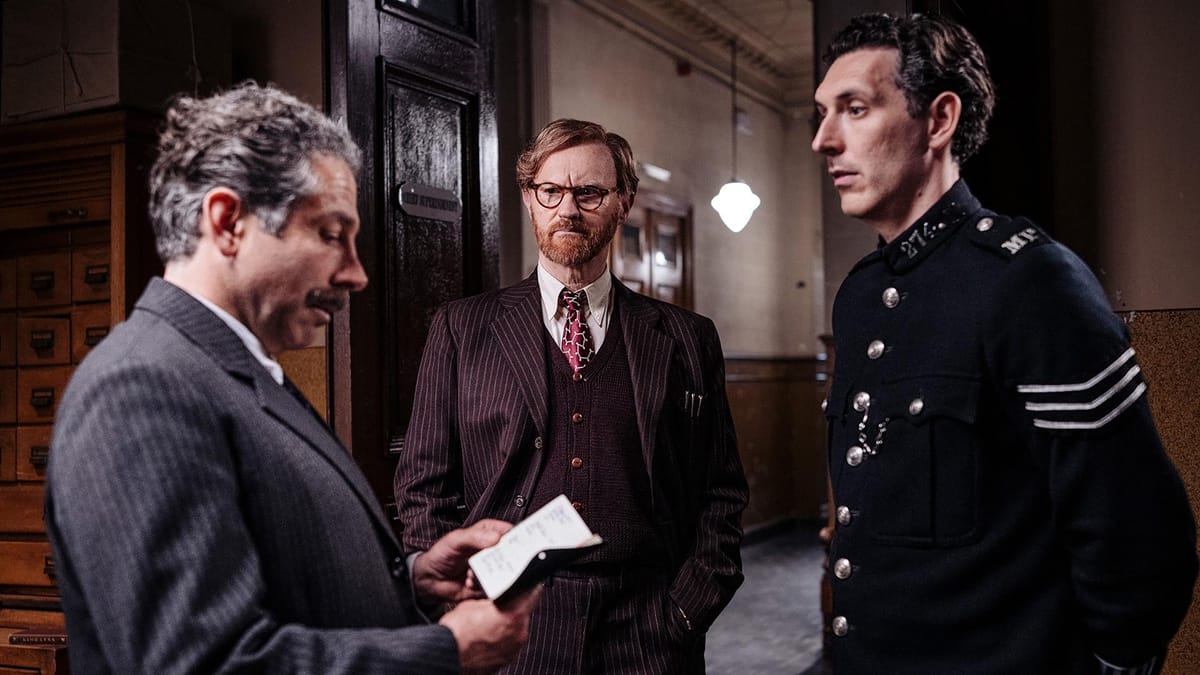 Elliot Levey, Mark Gatiss, and Blake Harrison in 'Bookish' Season 1