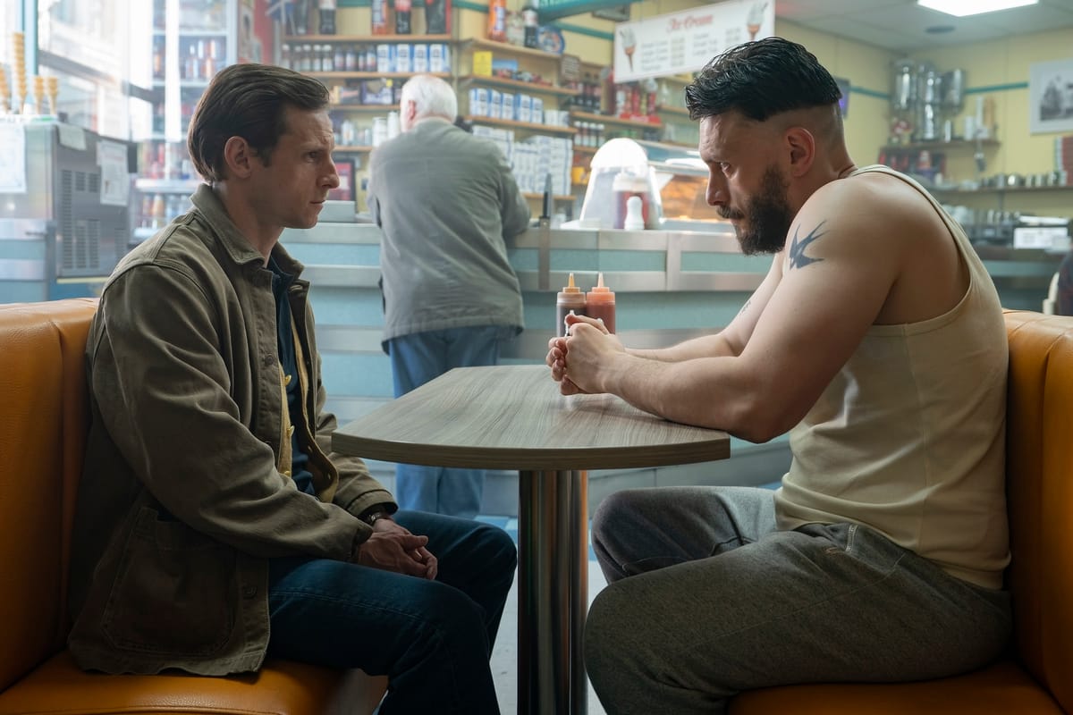 Jamie Bell and Richard Gadd in "Half Man" 