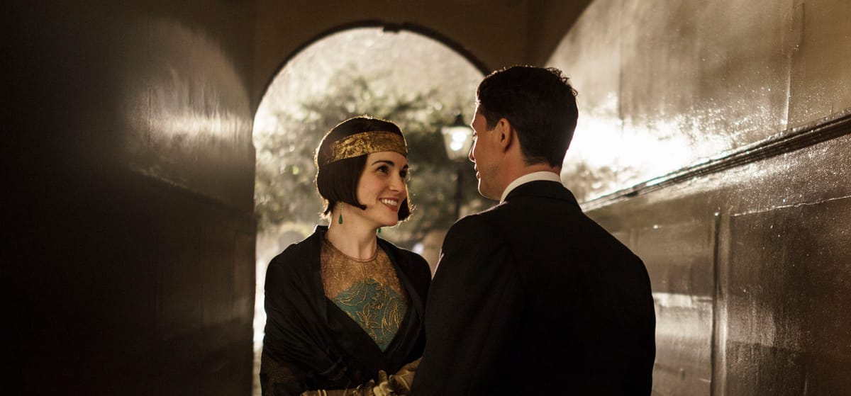 Lady Mary (Michelle Dockery) and Henry Talbot (Matthew Goode).