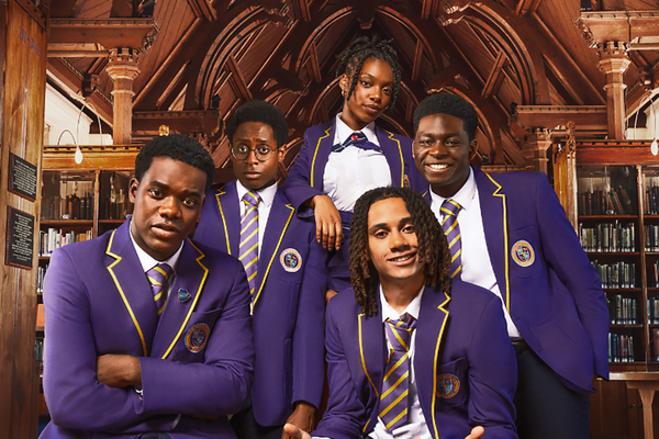 Myles Kamwendo, Sekou Diaby, Jodie Campbell, Aruna Jalloh, and Josh Tedeku in 'Boarders' Season 3 