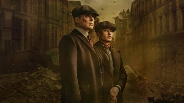 Cillian Murphy and Barry Keoghan in 'Peaky Blinders: The Immortal Man' Key Art 