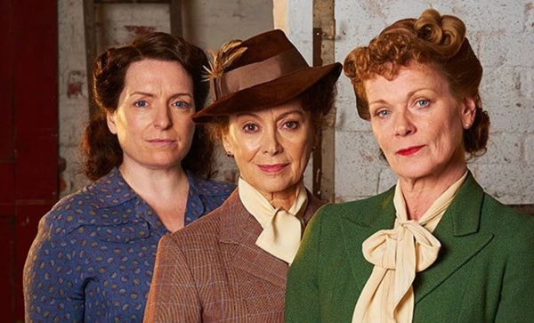 Pat Simms (Claire Rushbrook), Joyce Cameron (Francesca Annis), and  Frances Barden (Samantha Bond). 