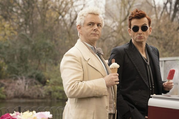 'Good Omens' Stars David Tennant and Michael Sheen Reunite for Anniversary Clip